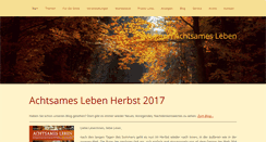 Desktop Screenshot of achtsames-leben.org